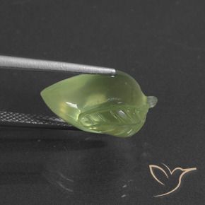 Prehnite Verde medio naturale da 8.59 ct, Taglio a fantasia, Traslucido