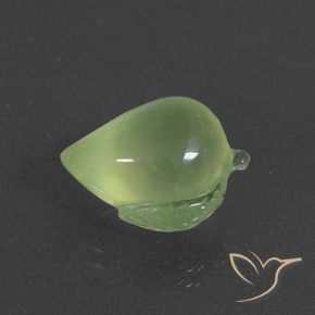 Prehnite Verde giallastro naturale da 10.93 ct, Taglio a fantasia, Traslucido