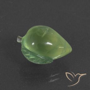 Prehnite Verde medio naturale da 11.03 ct, Taglio a fantasia, Traslucido