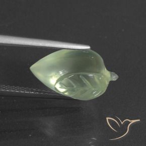 Prehnite Giallo chiaro Verde naturale da 8.86 ct, Taglio a fantasia, Traslucido