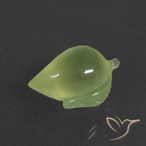 Prehnite Verde caldo naturale da 12.14 ct, Taglio a fantasia, Traslucido