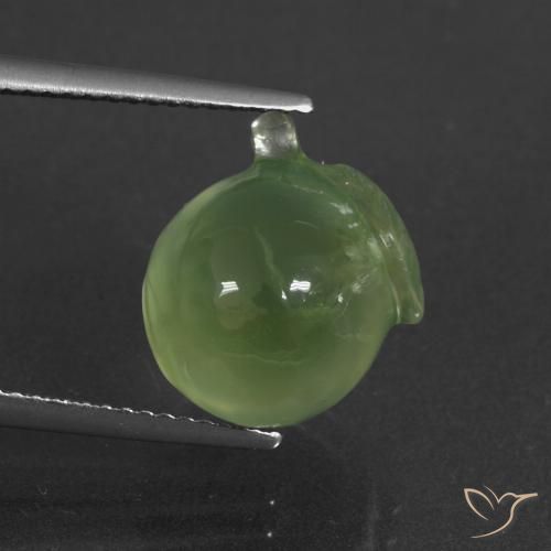 9.99ct Naturale Verde medio Prehnite, Taglio a fantasia, Traslucido