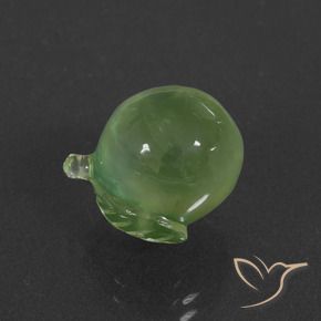 Prehnite Verde medio naturale da 9.99 ct, Taglio a fantasia, Traslucido