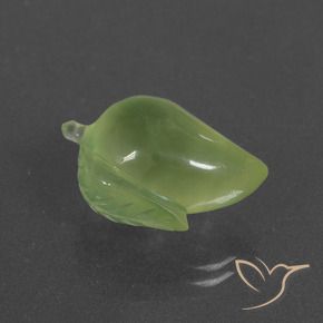 Prehnite Verde lime naturale da 11.64 ct, Taglio a fantasia, Traslucido