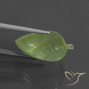 Prehnite Verde lime naturale da 11.64 ct, Taglio a fantasia, Traslucido