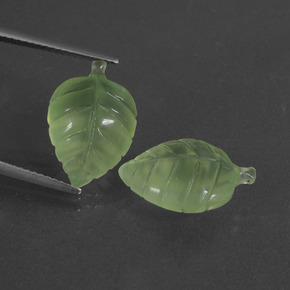 Gemme di Prehnite Verde naturale da  ct, Forma fantasia, Traslucido