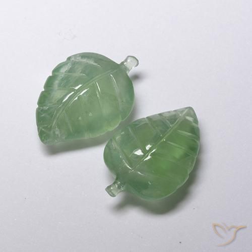 Gemme di Prehnite Verde chiaro naturale da 13.04 ct, Taglio a fantasia, Traslucido