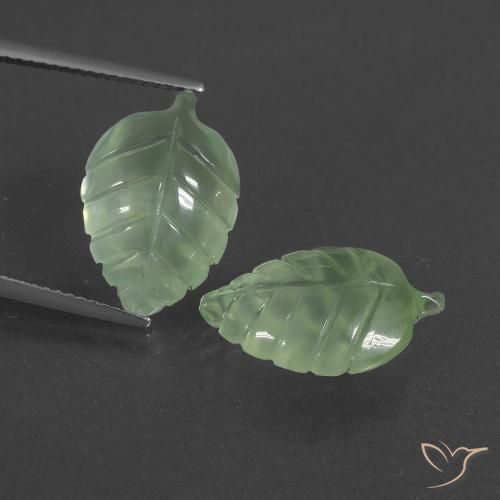 13.08ctw Naturale Verde caldo Prehnite, Taglio a fantasia, Traslucido