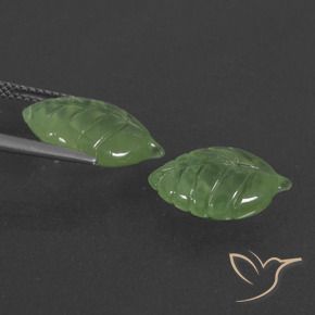 Gemme di Prehnite Pera Verde naturale da 9.72 ct, Taglio a fantasia, Traslucido