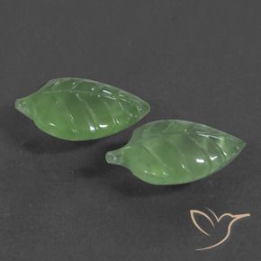 Gemme di Prehnite Pera Verde naturale da 8.07 ct, Taglio a fantasia, Traslucido