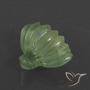 Prehnite Verde lime naturale da 8.73 ct, Taglio a fantasia, Traslucido