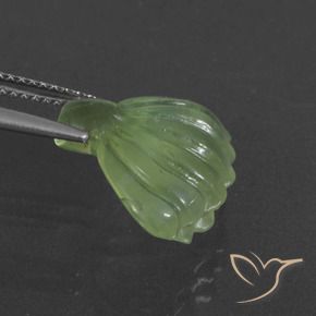 Prehnite Verde lime naturale da 8.73 ct, Taglio a fantasia, Traslucido