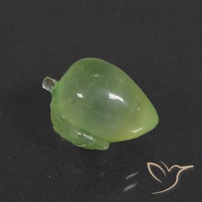 Prehnite Verde giallastro naturale da 10.44 ct, Taglio a fantasia, Traslucido
