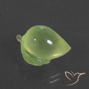 Prehnite Verde giallastro naturale da 9.94 ct, Taglio a fantasia, Traslucido