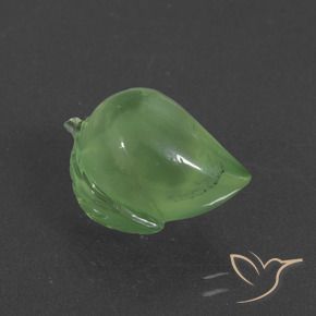 Prehnite Verde giallastro naturale da 12.76 ct, Taglio a fantasia, Traslucido