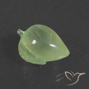 Prehnite Verde giallastro naturale da 12.94 ct, Taglio a fantasia, Traslucido