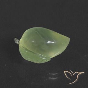 Prehnite Verde Pera Pallido naturale da 12.21 ct, Taglio a fantasia, Traslucido