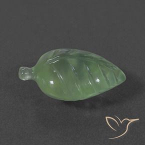 Prehnite Verde caldo naturale da 5.89 ct, Taglio a fantasia, Traslucido