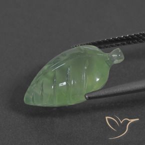 Prehnite Verde caldo naturale da 5.89 ct, Taglio a fantasia, Traslucido
