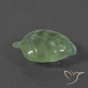 Prehnite Verde Pera Pallido naturale da 6.07 ct, Taglio a fantasia, Traslucido