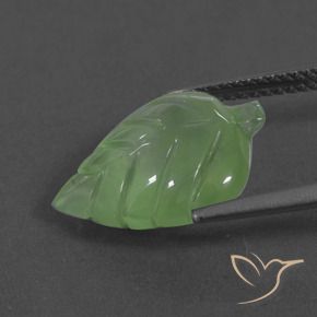 Prehnite Pera Verde naturale da 6.27 ct, Taglio a fantasia, Traslucido