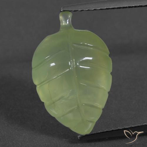 Prehnite Giallo verde naturale da 7.71 ct, Taglio a fantasia, Traslucido