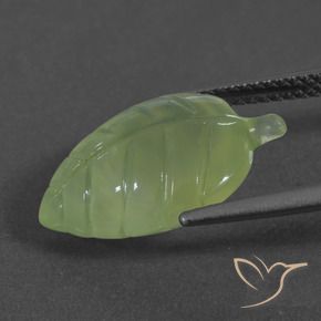 Prehnite Giallo verde naturale da 7.71 ct, Taglio a fantasia, Traslucido