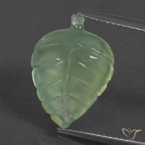 7.28ct Naturale Verde caldo Prehnite, Taglio a fantasia, Traslucido