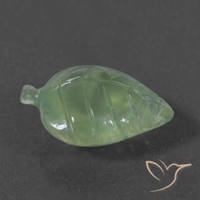 Prehnite Verde caldo naturale da 7.28 ct, Taglio a fantasia, Traslucido