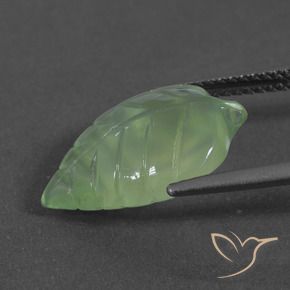 Prehnite Verde medio naturale da 6.06 ct, Taglio a fantasia, Traslucido