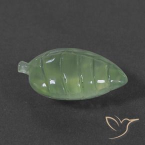 Prehnite Verde Pera Pallido naturale da 6.83 ct, Taglio a fantasia, Traslucido