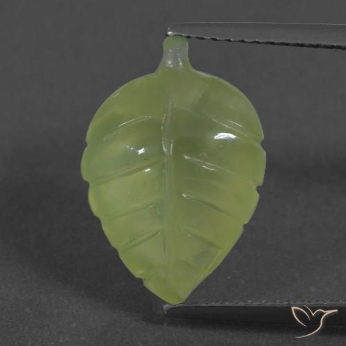 6.27ct Naturale Verde lime Prehnite, Taglio a fantasia, Traslucido