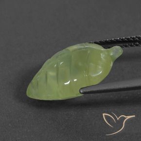Prehnite Verde lime naturale da 6.27 ct, Taglio a fantasia, Traslucido