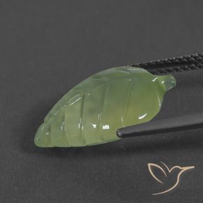 Prehnite Giallo verde naturale da 5.97 ct, Taglio a fantasia, Traslucido