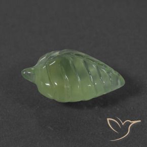 Prehnite Verde medio naturale da 5.61 ct, Taglio a fantasia, Traslucido