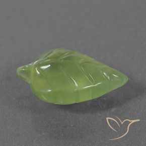 Prehnite Verde caldo naturale da 5.65 ct, Taglio a fantasia, Traslucido
