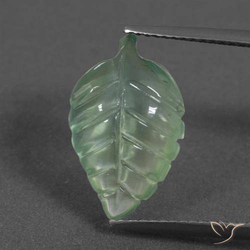 Prehnite Verde caldo naturale da 5.11 ct, Taglio a fantasia, Traslucido