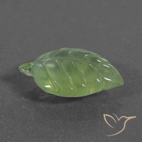 Prehnite Verde giallastro naturale da 5.70 ct, Taglio a fantasia, Traslucido