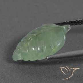 Prehnite Verde Pera Chiaro naturale da 5.39 ct, Taglio a fantasia, Traslucido