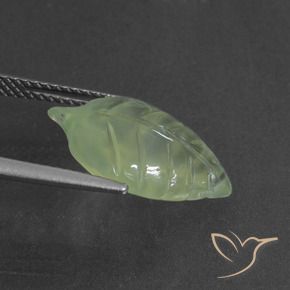 Prehnite Giallo verde naturale da 5.76 ct, Taglio a fantasia, Traslucido