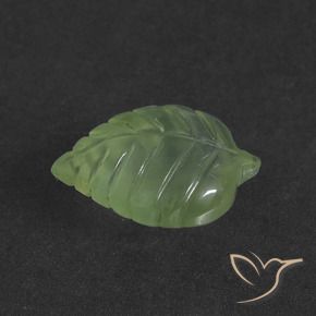 Prehnite Verde giallastro naturale da 4.90 ct, Taglio a fantasia, Traslucido