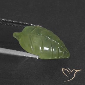 Prehnite Verde medio naturale da 5.08 ct, Taglio a fantasia, Traslucido
