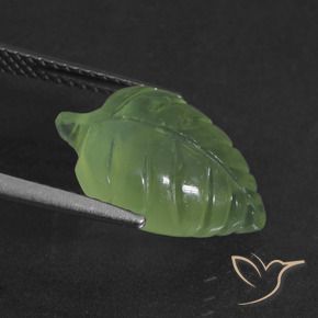 Prehnite Verde giallastro naturale da 6.65 ct, Taglio a fantasia, Traslucido