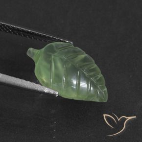 Prehnite Verde giallastro naturale da 4.75 ct, Taglio a fantasia, Traslucido