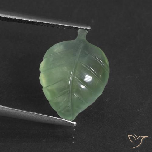 5.62ct Naturale Verde caldo Prehnite, Taglio a fantasia, Traslucido