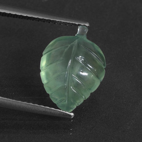 Prehnite naturale verde da 4,48 ct, forma fantasia, traslucido