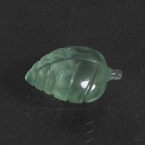 Prehnite naturale verde da 4,48 ct, forma fantasia, traslucido