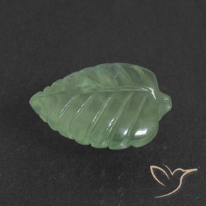 Prehnite Verde Pino Chiaro naturale da 4.40 ct, Taglio a fantasia, Traslucido