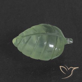Prehnite Verde molto chiaro naturale da 7.07 ct, Taglio a fantasia, Traslucido