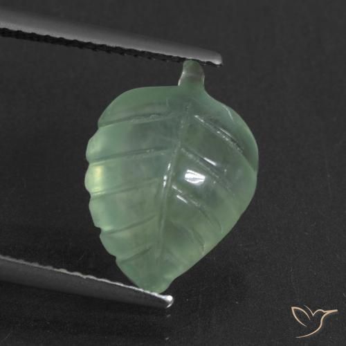 4.92ct Naturale Verde Menta Chiaro Prehnite, Taglio a fantasia, Traslucido